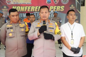 Polresta Sidoarjo Berhasil Amankan Terduga Pelaku Utama LPG Oplosan di Anggaswangi