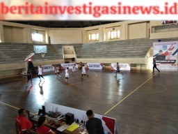 Polsek Mengwi Amankan Turnamen Basket Bupati Badung Cup 2023