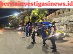 Tiga Unit Mobil Dikerahkan Polsek Benoa Laksanakan Blue light Patrol