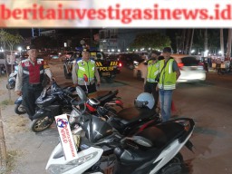 Jaga Kamtibmas Kondusif Polsek Denbar Gelar Bluelight Patrol Setiap Malam
