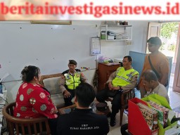 Polsek Densel Gelar Jumat Curhat di Yayasan Sekolah Tunas Harapan Jaya Desa Pemogan