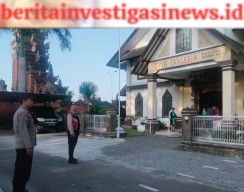 Implementasikan Program Polres Kawban Ngurah Rai Pengamanan Giat Ibadah Ekklesia