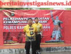 Ratusan Personil Polres Kawban Ngurah Rai Ikuti Latihan Menembak