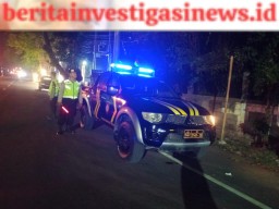 Minimalisir Guan Kamtibmas Polsek Denpasar Barat Terapkan Bluelight Patrol