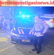 Pawas Polsek Kutsel Pimpin Bluelight Patrol Wujudkan Kamtibmas Kondusif