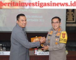 Peserta Didik Sespimmen Polri Dikreg ke-63 TA 2023 KKP di Polresta Denpasar