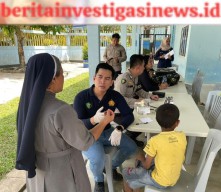 Polri Gelar Bakti Kesehatan Bagi Masyarakat Rempang