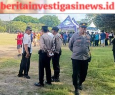 Personil Polsek Dentim Amankan Pembukaan Bali Internasional Roundnet Festival 2023