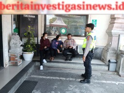 Berikan Rasa Aman dan Nyaman Samapta Polsek Mengwi Atensi Perbankan