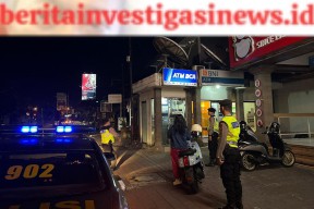 Unit Patroli Satuan Samapta Polres Badung Tingkatkan Blue Light Patrol