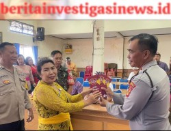 Bina Kedekatan Dengan Masyarakat Polsek Denbar Salurkan Sarana Kontak