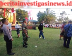 Personil Polsek Dentim Amankan Gema Perdamaian ke XXI 2023-2024