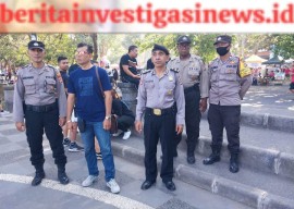 Polsek Dentim Berikan Pengamanan pada Kegiatan 'Ezzy Run 2023 dengan 1200 Peserta