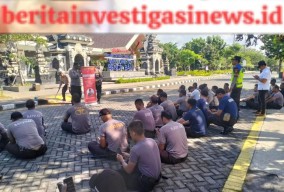 Personil Polsek Benoa Lakukan Kegiatan Minggu Kasih Bersama Para Security