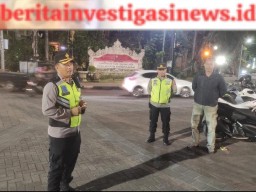 Cekal Aksi Kriminalitas Polsek Denbar Gelar Bluelight Patrol Malam Minggu