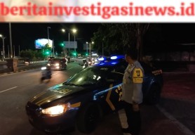 Polsek Kutsel Berupaya Tanggulangi Gangguan Kamtibmas Dengan Blue Light Patrol