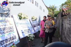 Kapolres Jembrana dan Bhayangkari Berbelasungkawa Untuk Ni Luh Ayu Ariesta Devi