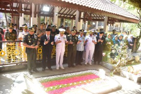 Danlanud Muljono Ikuti Ziarah Rombongan HUT TNI ke-78