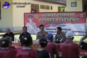 Jumat Curhat Polres Buleleng Sambangi Panti Jompo PSTW Jara Marapati