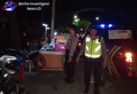 Cara Polsek Dentim Cegah Aksi Kriminal Rutinkan Blue Light Patrol