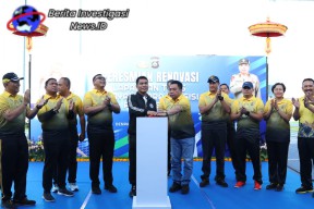Kapolda Bali Resmikan Renovasi Lapangan Tenis Bhayangkara Presisi
