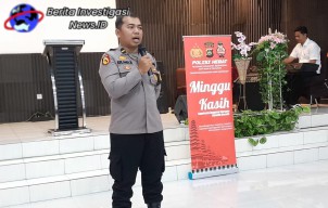 Polsek Denut Sambangi Gereja Ajak Jemaat Bantu Polri Jaga Kamtibmas