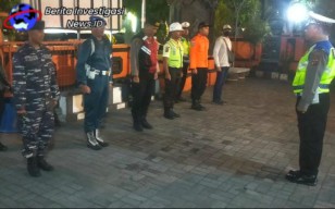 Gabung Inkait Polsek Benoa Cegah Gangguan Kamtibmas Melalui Blue Light Patrol