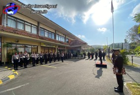Polres Kawban Ngurah Rai Gelar Upacara Peringatan Hari Kesaktian Pancasila