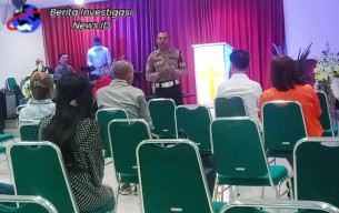 Polsek Kuta Hadir Dalam Program Minggu Kasih Dengarkan Aspirasi Umat Kristiani