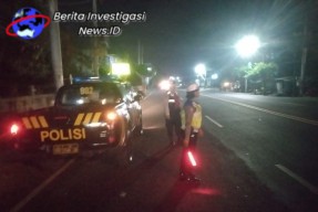 Upaya Tiadakan Guan KTM, Polsek Denpasar Barat Intensifkan Blue Light Patrol