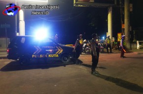 Ciptakan Keamanan Malam Hari, Polsek Kuta Rutin Luncurkan Blue Light Patrol