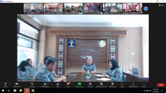 Kadivpas Gelar Rapat Bersama Seluruh UPT.PAS Se-Kaltimtara Melalui Zoom Meeting