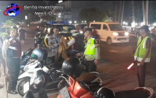 Polsek Denpasar Barat Gelar Bluelight Patrol Cegah 3C