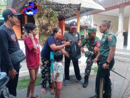 Dalam Rangka HUT TNI ke-78 Tahun 2023 Dandim 1616/Gianyar Serahkan Bantuan Bagi Warga Kurang Mampu