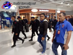 Pengamanan KTT AIS, 500 Personil Brimob Polda Metrojaya Tiba Melalui Bandara Ngurah Rai