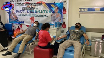 Polres Badung Gelar Donor Darah Sambut HUT ke 72 Humas Polri