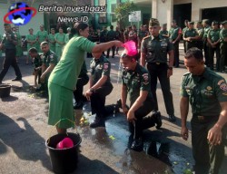 Dandim 1616 Gianyar Pimpin Acara Korp Raport Kenaikan Pangkat dan Penerimaan Anggota Baru