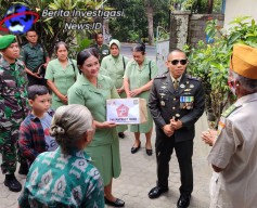 Dandim 1616 Gianyar Sambangi dan Berikan Bingkisan Kepada Veteran Pembela Trikora