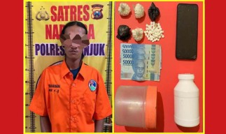 Polres Nganjuk Amankan Seorang Pria Pemilik 580 Butir Pil Koplo Siap Edar