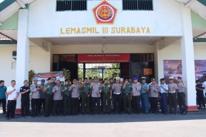 Polresta Sidoarjo Perkuat Sinergitas Dalam Kunjungan HUT TNI ke-78