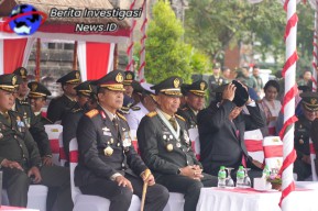 Perkuat Sinergitas TNI-POLRI, Kapolda Bali Hadiri Upacara HUT ke 78 TNI