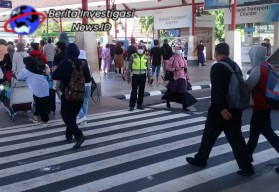 Pengaturan Lalin di Solaria, Polres Bandara Berikan Masyarakat Kelancaran Beraktifitas