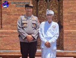 Kapolres Tabanan Silahturahmi ke Puri Kediri
