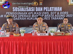 Tiga Polres Ikut Sosialiasi dan Pelatihan Penggunaan Aplikasi EWS, SOT dan DORS