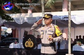 Kapolres Pimpin Apel Kesiapan Simulasi Sispamkota Pemilu 2023-2024 di Kabupaten Jembrana