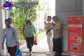 Momen Spesial Bhabinkamtibmas Bersama Jemaat Gereja Laksanakan Minggu Kasih