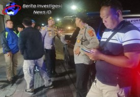 Ciptakan Keamanan Optimal Polsek Dentim Gelar Blue Light Patrol Malam Minggu