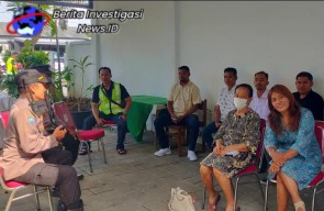 Minggu Kasih Polsek Densel Kunjungi Gereja GKII Tabernakel Desa Sidakarya