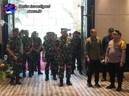 Pangdam/Dansatgas Pamwil, Dampingi Panglima TNI Tinjau Kesiapan Venue KTT AIS