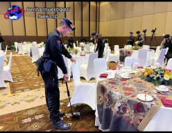 Unit Jibom dan K.9 Polri Sterilisasi BNDCC Nusa Dua